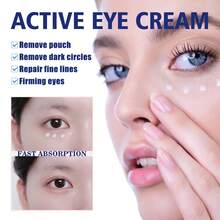 Jaysuing Active Eye Cream Makes Skin Feel Smoother Eye Cream Moisturizes Skin To Reduce The Appearance Of Dry Lines, Eye Bags, Dark Circles, Hydrates And Tightens The Skin Around The Eyes - 白色 - 查看 3