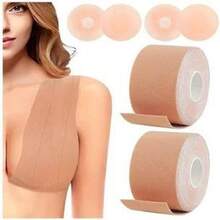 Breast Lift Tape Nipple Protector Bra Breast Roll 5m - Boob Tape - 米色 - 查看 2