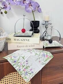 20pcs/Set, Spring Fresh Wild Flower & Plant & Herb Printed Napkins 10*10 Inch, Wedding & Tea Party & Decoration Tissue, For Restaurant & Kitchen,Christmas - Multicolor - View 12