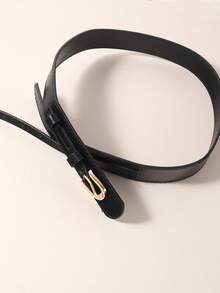 1 件女士高端装饰纤细腰带，适合连衣裙、西装外套、时尚宽腰带、黑色秋季、秋季、万圣节 - 黑色 - 查看 7