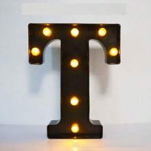 21.8cm LED Black Illuminated Letter & Number Decorative Light, Warm White, Battery Powered (Batteries Not Included), Suitable For Christmas Party Decor, Birthday Party, Baby Shower Decoration - Black - View 28