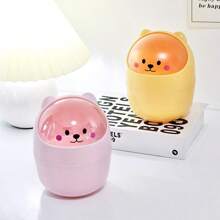1Pc Trash Can Cute Trash Can Desktop Decoration No Power Supply Required Suitable For Home And Kitchen