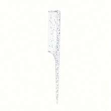 1pc Transparent Glitter Rat Tail Comb Plastic Hair Styling Comb Hairdressing Comb - Multicolor - View 7