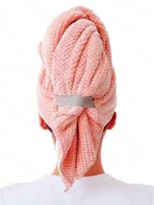 1pc Quick Drying Hair Towel Wrap Microfiber Hair Towel Wrap For Women - Fast Drying Turbans For Long, Thick, Curly Hair - Super Soft Hair Wrap Towels With Elastic Strap Large Microfiber Hair Towel Wrap For Women, Anti Frizz Hair Drying Towel With Elastic Strap, Fast Dry | Super Absorbent | Quick Dry Hair Turban For Wet, Curly, Long & Thick Hair Unfold To Make A Bath Towel Hair Bonnet Shower Towels For Beaty Salon, Hotel Sports,Home Essentials, Towel, Skin Care