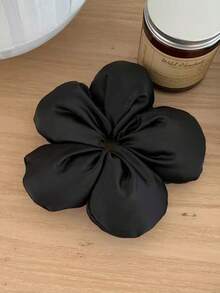 topshiny 1pc Elegant Solid Color Silky Satin 3D Floral Scrunchie, High Quality Sponge Filled Stretchy Flower Hair Tie, Suitable For Buns, Ponytails Or As A Floral Decor, Ballet Dancer Hair Scrunchies, Party Formal Wear, Casual Holiday, Gift For Friends Hair Ties Scrunchy Hair Ties Hairbands Head Accessories - Multicolor - View 15