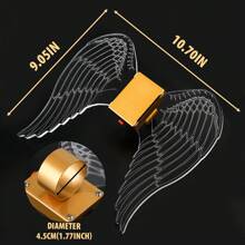 Angel Wings Night Light LED Strobe Baton, Champagne Sparkler Light Flash Stick Service Bottle Topper Lamp For Bar Party Club