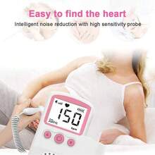1pc Handheld Fetal Doppler Ultrasound Monitor, Portable Pregnancy Fetal Heart Rate Monitor, Home Fetal Heart Monitor