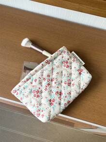 Bolsa de almohada portátil, bolsa de maquillaje grande, bolsa de cosméticos, bolsa de viaje, bolsa de maquillaje grande para niñas, bolsa de almacenamiento dulce, regalos para chicas adolescentes, bolsa de maquillaje de verano para mujeres, bolsa de cosméticos con estampado floral, organizador de maquillaje vintage, bolsa de artículos de tocador para viaje para brochas de maquillaje, cuidado de la piel y esmalte de uñas en gel - perfecto como regalo para niñas, amigas, cumpleaños, bodas, fiestas, suministros de maquillaje, herramientas de maquillaje, bolsa de almacenamiento, artículos de viaje