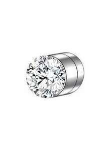 Stainless Steel Magnetic Cubic Zirconia Stud Earrings For Men And Women, Hypoallergenic Non-Perforated, 5-8mm Double Sided Magnet Flat CZ Magnetic Clip Earrings Are Suitable For Daily Travel, Weddings, Dates, Parties And Other Festivals
