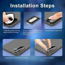 1 pezzo Protezione lente fotocamera per Galaxy A26/A36/A56, anello in metallo singolo, copertura in vetro temperato, [forte adesione] resistente ai graffi, trasparente ad alta definizione, protezione fotocamera 9H ad alta definizione, facile da installare, regalo per compleanno, famiglia, amici, cristallo scintillante, protezione lente, accessori per telefono, impermeabile, antiurto, anti-caduta, anti-impronta digitale, copertura completa