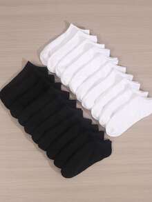 20 Pairs Multi-Color Women Short Socks, Casual Fashion Shallow Ankle Socks, Thin Breathable Socks, Summer