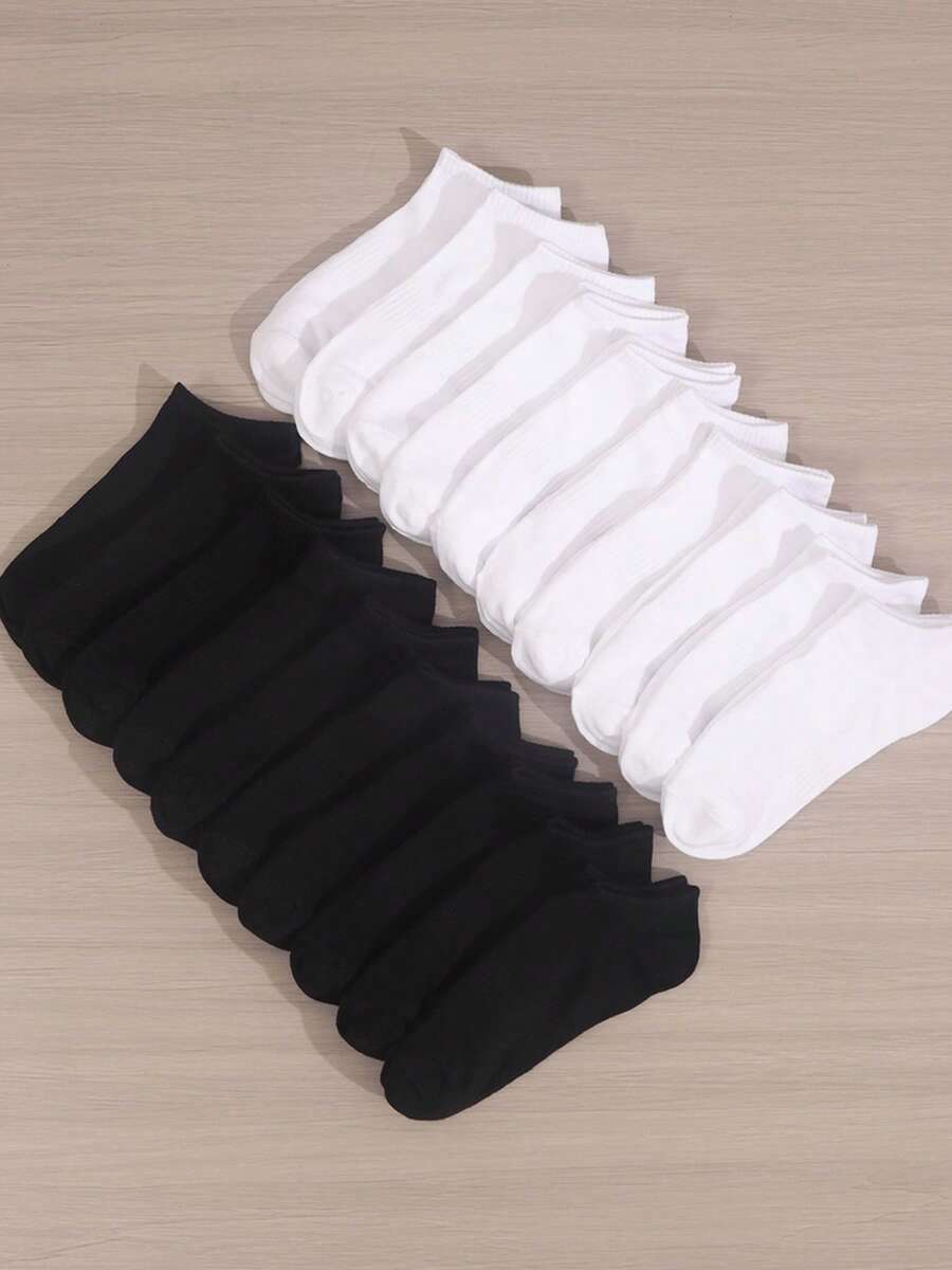 20 Pairs Multi-Color Women Short Socks, Casual Fashion Shallow Ankle Socks, Thin Breathable Socks, Summer