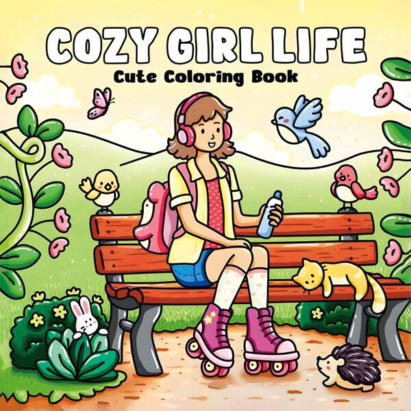 Coloring Books For Adults And Teens Featuring Cute Puppies Cartoon Coloring Books To Relax In A Cozy Hygge Moment