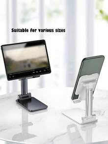 适用于手机和平板电脑的折叠支架，可调节桌面手机支架，可调节角度高度的桌面手机支架，适用于手机壳的桌面手机支架，适合所有手机，便携式手机桌面支架，耐磨