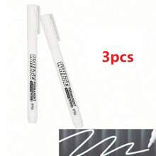 Paquete de 2/3/5/8/12 unidades de marcadores blancos a base de alcohol, indelebles y resistentes al agua para pintar tela, madera, neumáticos, y grafiti