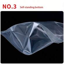 Environ 100 pièces de sacs à fermeture éclair transparents et refermables, sachets de rangement pour aliments transparents et autoportants, sacs en plastique jetables non revêtus pour Noël, Halloween, Pâques