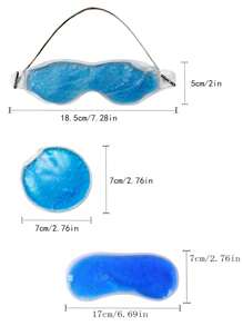 [Eis-Augenmaske Set] Eis-Tasche Augenmaske, Eis-Tasche Futter, Eis-Pad, geeignet zum Schlafen, Eis-Augenmaske, Schlafhilfe, Schlaf-Augenmaske, Beauty-Augenmaske, einzigartige Augenmaske, Geleis-Pack, Warm- und Kalt-Augenmaske