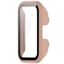PC Schutzhülle + Bildschirmschutz kompatibel mit Huawei Band 9/8, Schutzhülle mit gehärtetem Glas Displayschutz & PC Bumper Cover Zubehör, für Herren und Damen
