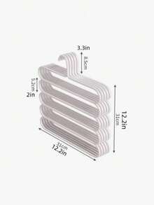 Móc treo áo khoác bằng nhựa 5 tầng 3 chiếc tại nhà, thích hợp để phân loại và cất giữ những món đồ dài như quần dài, khăn quàng cổ và cà vạt; Đồ trang trí nhà cửa Quần áo, Đồ sắp xếp, Đồ lưu trữ tại nhà, - Nhiều màu - Xem 4