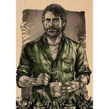 1 pièce/3 pièces Affiche murale Art optionnel Cadre Série américaine de drame "The Last of Us" Saison 2 Jeu zombie populaire "The Last Survivor" Collection d'affiches vedette Impression HD sur canevas de style vintage. Décoration de maison, chambre à coucher, bar fond