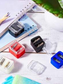 8/4/2pcs Makeup Pencil Sharpener, Lip Liner Pencil Sharpener, Eyebrow Pencil, Eyeliner Pencil Makeup Tool Sharpener, Eyeliner Pencil Sharpener, Double Hole Design, Excellent Material,Big & Small Hole Design, Easy To Use,Portable, Wide Application, Suitable For Beauty Salons, Nail Salons