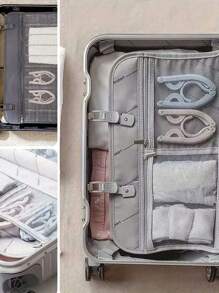 彩色旅行衣架，便携式可折叠衣架，轻便，节省空间的晾衣架，衣架，旅行衣架，旅行配件，适合商务旅行，适合度假，可折叠婴儿衣服晾衣架 - 彩色 - 查看 8