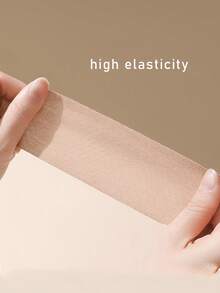 1 Roll Elastic Anti-Flashing Invisible Chest Tape, Gather And Lift Bust, Breast Muscle Body Tape, Sports Wrap Style Seamless Adhesive - Khaki - View 10