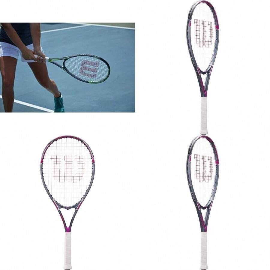 Adult Recreational Tennis Racket - Pink/Grey - View 1
