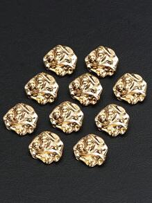 10 Peças/Pacote Elegantes Botões de Metal Assimétricos Luxuosos e Versáteis com Textura, Adequados para Casacos de Pele, Suéteres, Ternos, Jaquetas, Decoração de Buquê, Acessórios Artesanais DIY