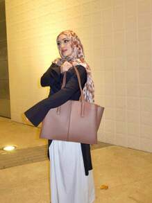 1 buc. Hijab-uri musulmane cu imprimeu cald în acuarelă, model premium Ombre, imprimare în marmură, eșarfă elegantă pentru femei, eșarfă pentru cap, material moale, eșarfă multifuncțională cu protecție solară/rezistent la vânt, potrivită pentru viața de zi cu zi/petreceri/ocazii de banchet, accesorii Abaya
