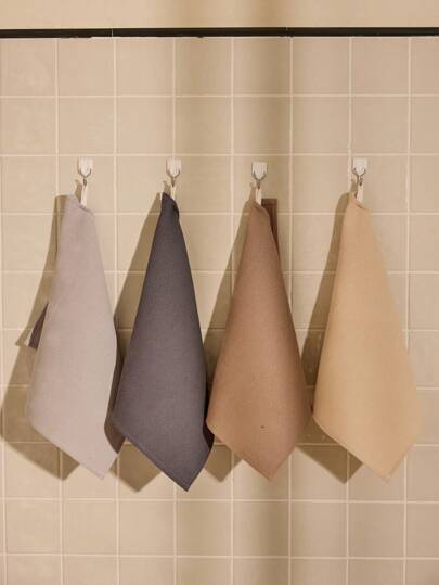 Cirelle 4pcs/Set 13.77*13.77in Waffle Dish Cloth, Tea Towel, Kitchen Cleaning Rags