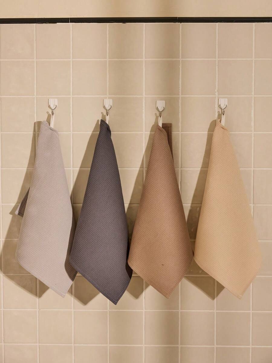 Cirelle 4 件/套 13.77*13.77 英寸华夫格洗碗布、茶巾、厨房清洁抹布