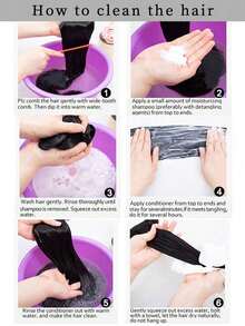 Parrucca con coda di cavallo sintetica, stile principessa Jasmine con treccia a lanterna, treccia spessa, parrucca con coda di cavallo lunga per acconciature da performance