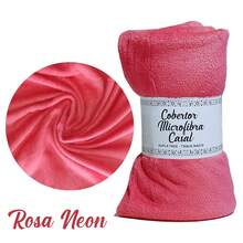 Double Blanket, Standard/Queen, Anti-Allergy, Various Colors, 2.20x1.80 - 霓虹粉紅 - 查看 3