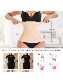1pc Waist Trainer Cincher Belt, Body Shaper Waist Trimmer For Sports & Yoga, Figure Slimming