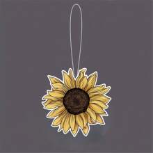 3pcs Sunflower Pattern Car Air Freshener - Car Rearview Mirror Hanging Fragrance - Car Aroma Tablets - Car Interior - Also Suitable For Gift Giving