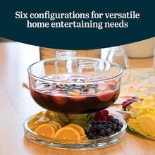 6-In-1 Cake Stand With Dome Lid, Multifunctional Dessert Table Display Set, Acrylic Serving Platter With Round Cover, Reusable Break-Resistant Serving Tray With Dip Bowl, Can Be Used As Cake Plate, Appetizer Platter, Dessert Dish, Snack Tray, Perfect For Party, Wedding, Birthday, Home Kitchen Use - 透明 - 查看 3