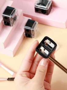 8/4/2pcs Makeup Pencil Sharpener, Lip Liner Pencil Sharpener, Eyebrow Pencil, Eyeliner Pencil Makeup Tool Sharpener, Eyeliner Pencil Sharpener, Double Hole Design, Excellent Material,Big & Small Hole Design, Easy To Use,Portable, Wide Application, Suitable For Beauty Salons, Nail Salons