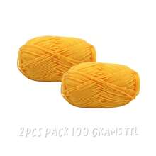 2Pcs 5-Ply Cotton Yarn Suitable For DIY Knitting Bags, Scarves, Hats, Sweaters, Home Textiles, Weight 100g