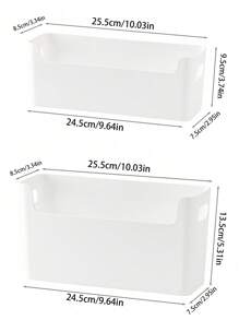 1pc Kitchen Wall Mounted Storage Box, Cabinet Door Interior Vacuum Seal Bag & Cleaning Supplies Organizer, No Drilling Required