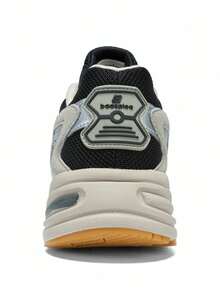 baasploa 1pc Of New Fashion Thick-Soled Lace-Up Mesh Non-Slip Lightweight Healthy Walking Men's Casual Outdoor Running Shoes