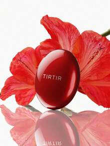 TIRTIR MASK FIT 24W 玫瑰米色气垫粉底，轻盈遮瑕，柔雾透气妆效，保湿微晶薄纱，不易脱妆，无油祛痘配方，保湿磁芯，真空密封旅行迷你装，韩国彩妆，18克/0.63盎司 - 24W SOFT BEIGE - 查看 10