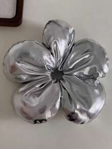 topshiny 1pc Elegant Solid Color Silky Satin 3D Floral Scrunchie, High Quality Sponge Filled Stretchy Flower Hair Tie, Suitable For Buns, Ponytails Or As A Floral Decor, Ballet Dancer Hair Scrunchies, Party Formal Wear, Casual Holiday, Gift For Friends Hair Ties Scrunchy Hair Ties Hairbands Head Accessories - Multicolor - View 16