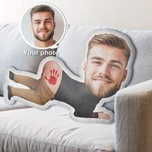 1 chiếc gối in hình bàn tay ngộ nghĩnh theo yêu cầu, quà tặng hài hước cho Ngày của Cha, sinh nhật, kỷ niệm, Giáng sinh, Lễ Tạ ơn, món quà lý tưởng cho gia đình hoặc bạn bè, gối trang trí nhà cửa đa năng. - Nhiều màu - Xem 12