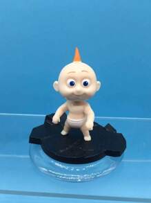 Sanrio (2 Sets, No Duplexes) Disney's Incredibles Series Of Car Assembly Figurines, With Base, Mini Full-Body Model, Multiple Incredibles Characters To Choose From, An Excellent Choice For Small Gifts