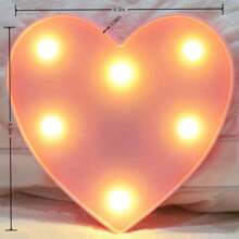 1PC 16cm LED Letter Light, Luminous Letter And Number Night Light, Suitable For Home, Bar, Wedding, Birthday Party Decoration