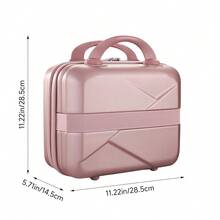 Living And Home Travel Cosmetic Case - Lightweight ABS Organizer (28x14.5x28.5cm) In Champagne - Champagne - View 8