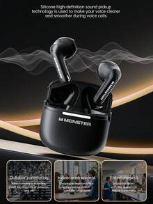 Monster GT15 TWS 耳机游戏立体声耳机带麦克风 HiFi 立体声触控耳塞 - 均碼 - 查看 5