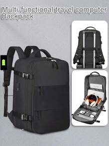 Sac à dos de voyage pour homme, sac de travail, bagage à main, sac à dos grand format étanche aux affaires, sac de week-end, sac à dos pour ordinateur portable avec port de charge USB, sac de collège, sac pour ordinateur, cadeau pour hommes
