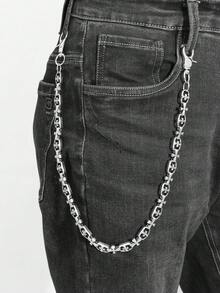 哥特式十字链男士身体链，嘻哈时尚服装配饰裤链
